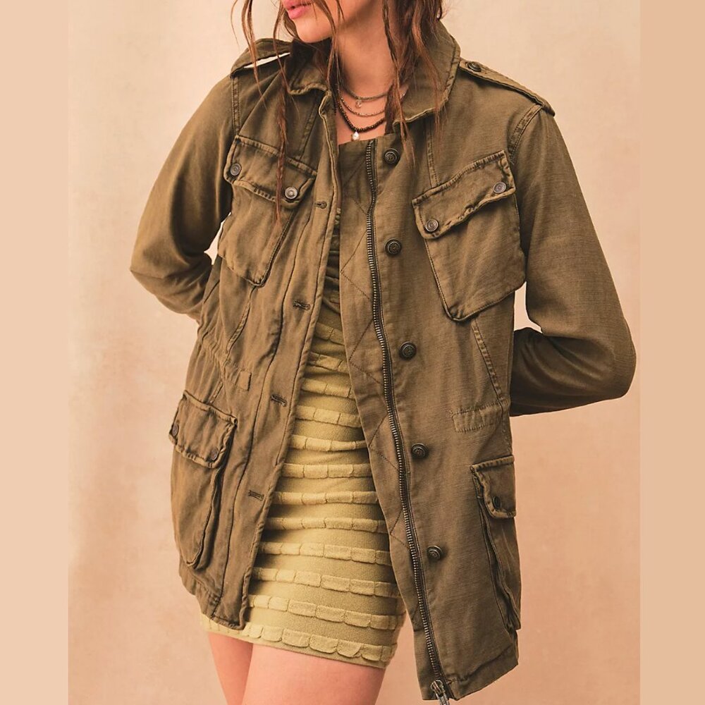 Free People Not Your Brothers Surplus Jacket